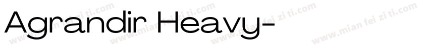Agrandir Heavy字体转换